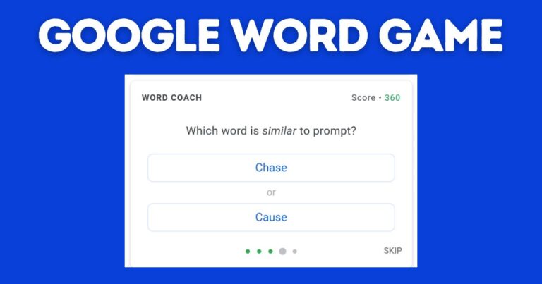 google word game